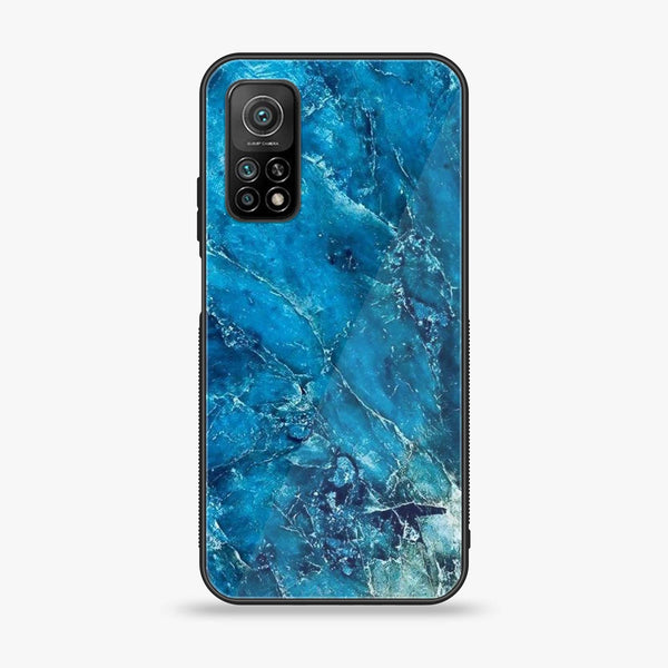 Xiaomi Mi 10T / 10T Pro -  Blue Marble V 2.0  Design 3 - Premium Printed Glass soft Bumper shock Proof Case  CS-26022