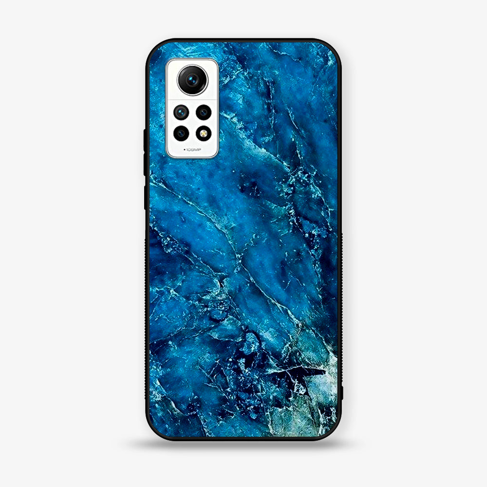 Xiaomi Redmi Note 12 Pro 4G - Blue Marble Series V 2.0 - Premium Printed Glass soft Bumper shock Proof Case