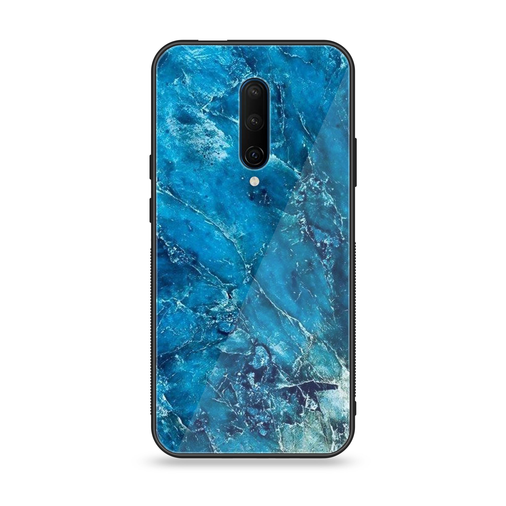 OnePlus 7 Pro - Blue Marble Series V 2.0 - Premium Printed Glass soft Bumper shock Proof Case