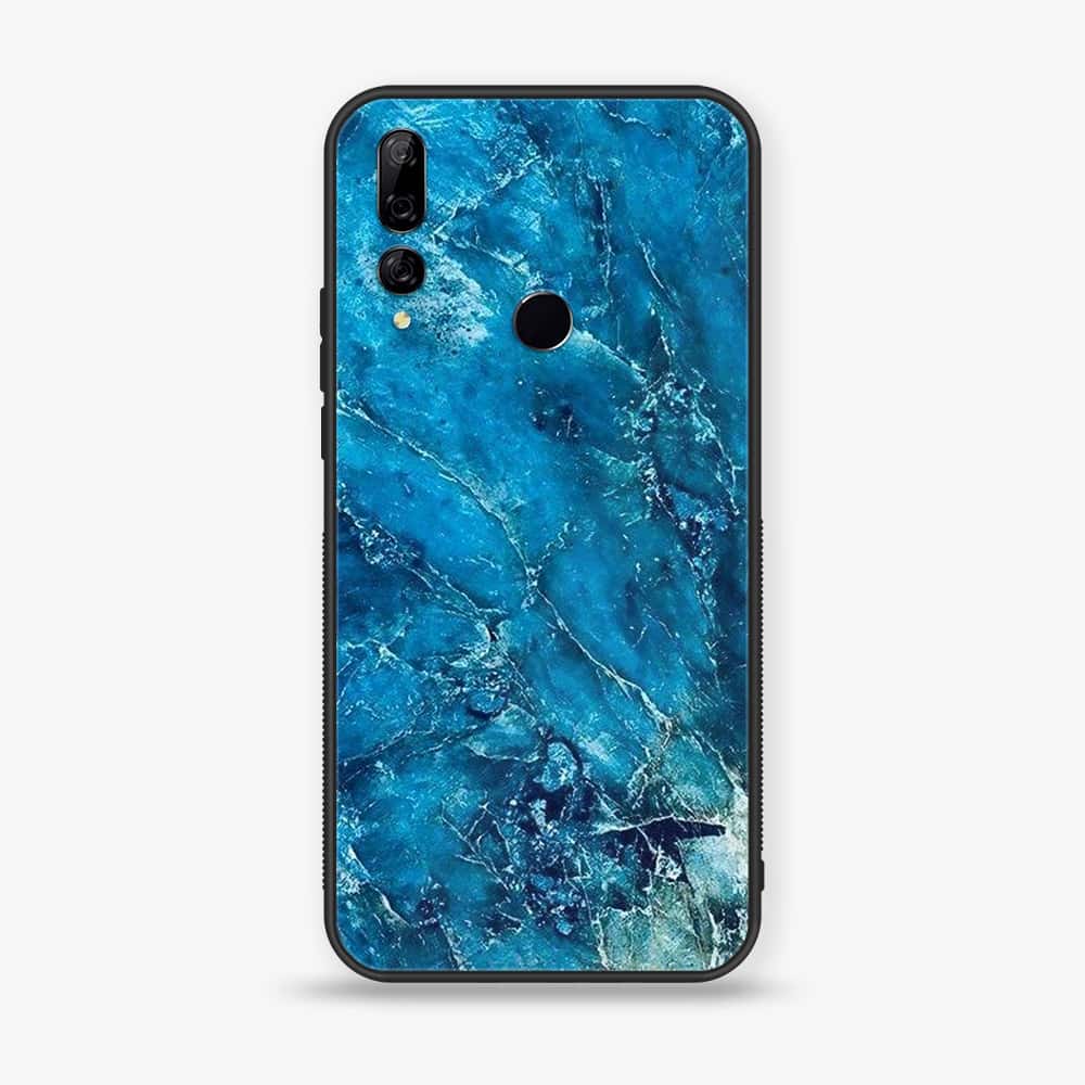 Huawei Y9 Prime (2019) - Blue Marble Series V 2.0 - Premium Printed Glass soft Bumper shock Proof Case