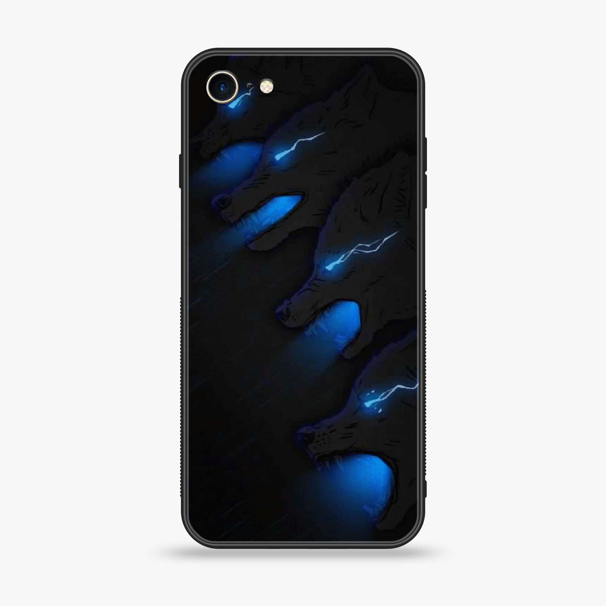 iPhone 6Plus - Black Art  Series - Premium Printed Glass soft Bumper shock Proof Case