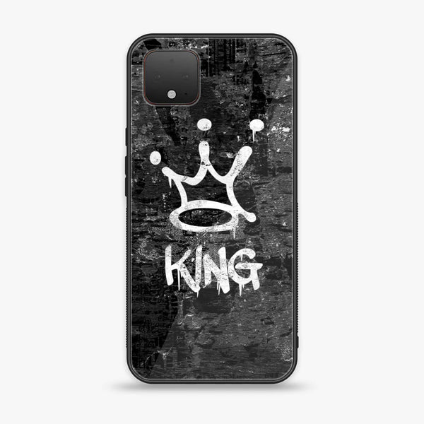 Google Pixel 4 XL - King V 2.0 Design 8 - Premium Printed Glass soft Bumper shock Proof Case CS-11407