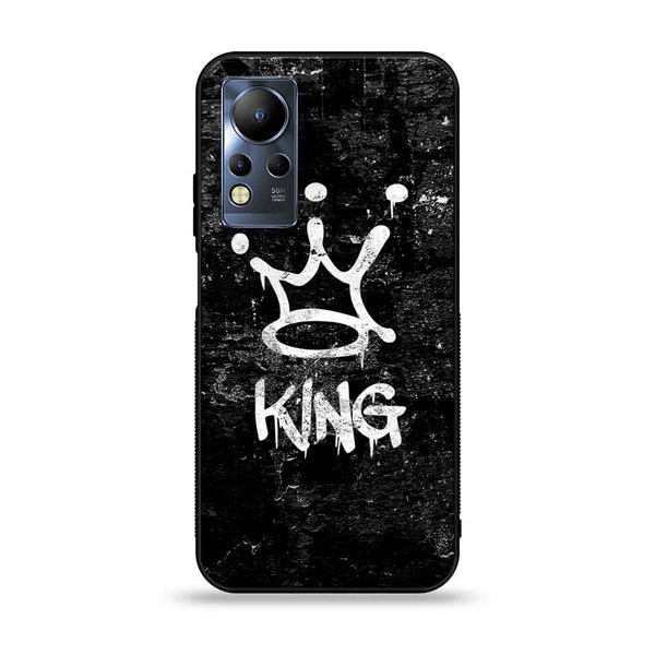 Infinix Note 12 G88 - King Series V 2.0  Design 8 - Premium Printed Glass soft Bumper shock Proof Case CS-19972