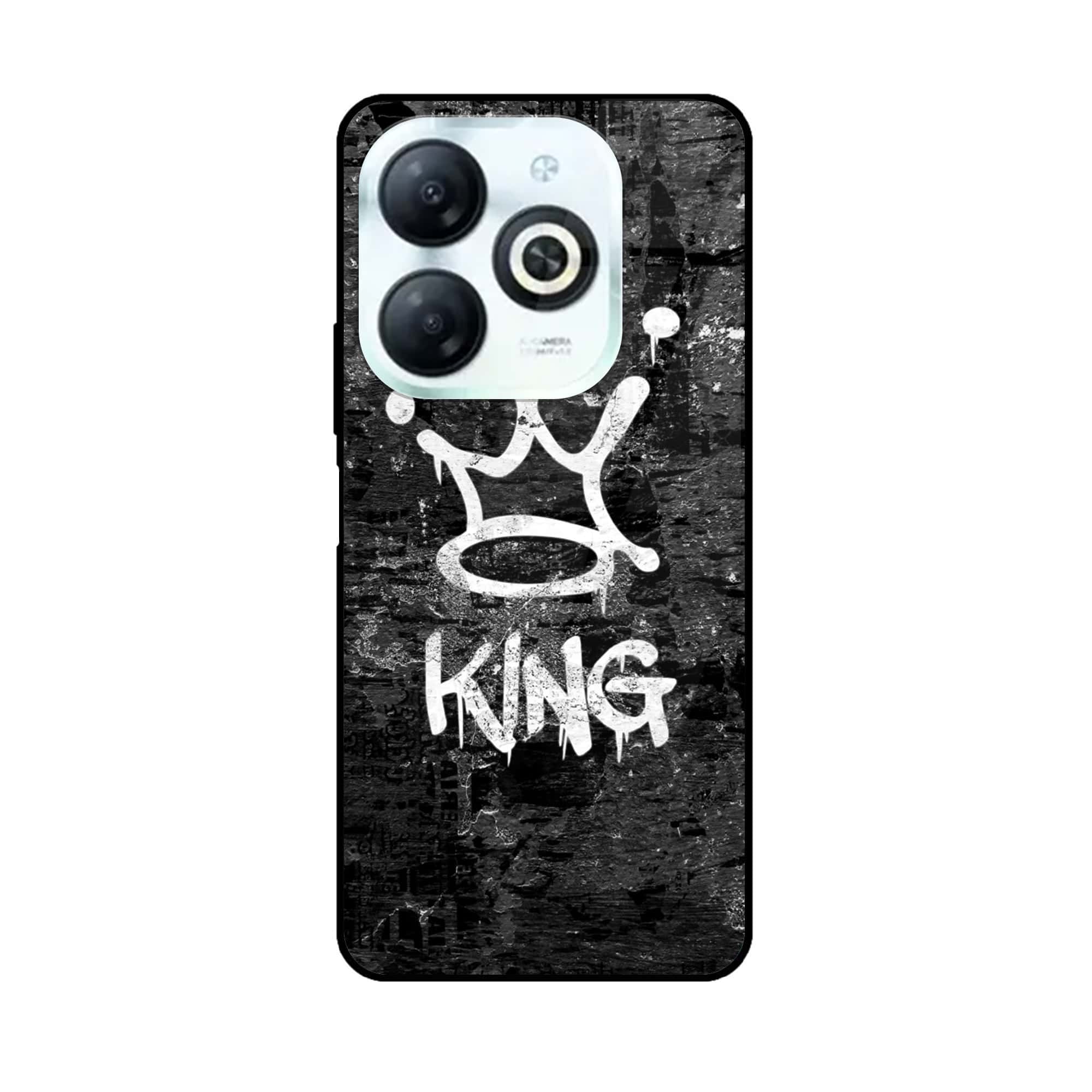 Tecno Spark 20 - King Series V 2.0 - Premium Printed Glass soft Bumper shock Proof Case