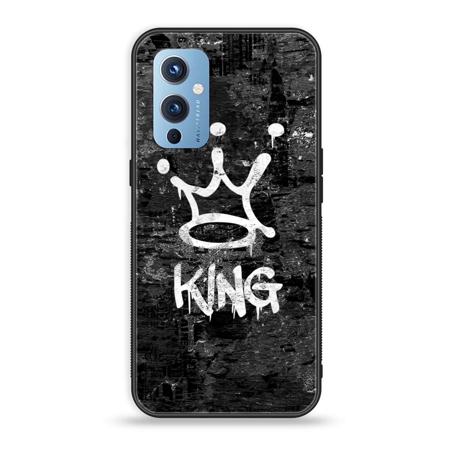 OnePlus 9 - King Series - Premium Printed Glass soft Bumper shock Proof Case