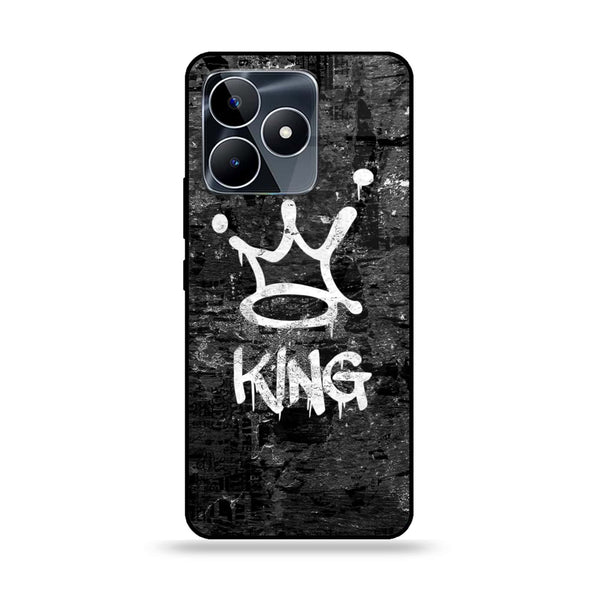 Realme Note 50 - King Design 8 V 2.0 - Premium Printed Glass soft Bumper shock Proof Case CS-22205