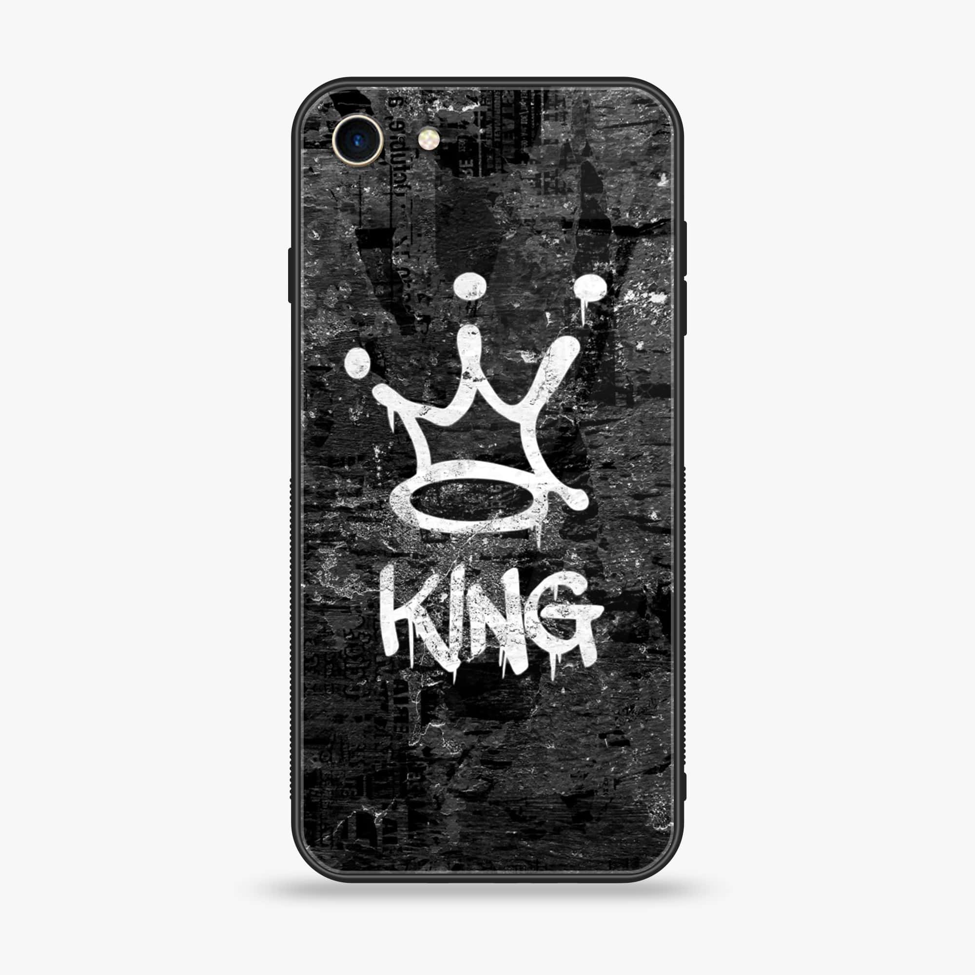 iPhone SE 2022 - King Series V 2.0 - Premium Printed Glass soft Bumper shock Proof Case