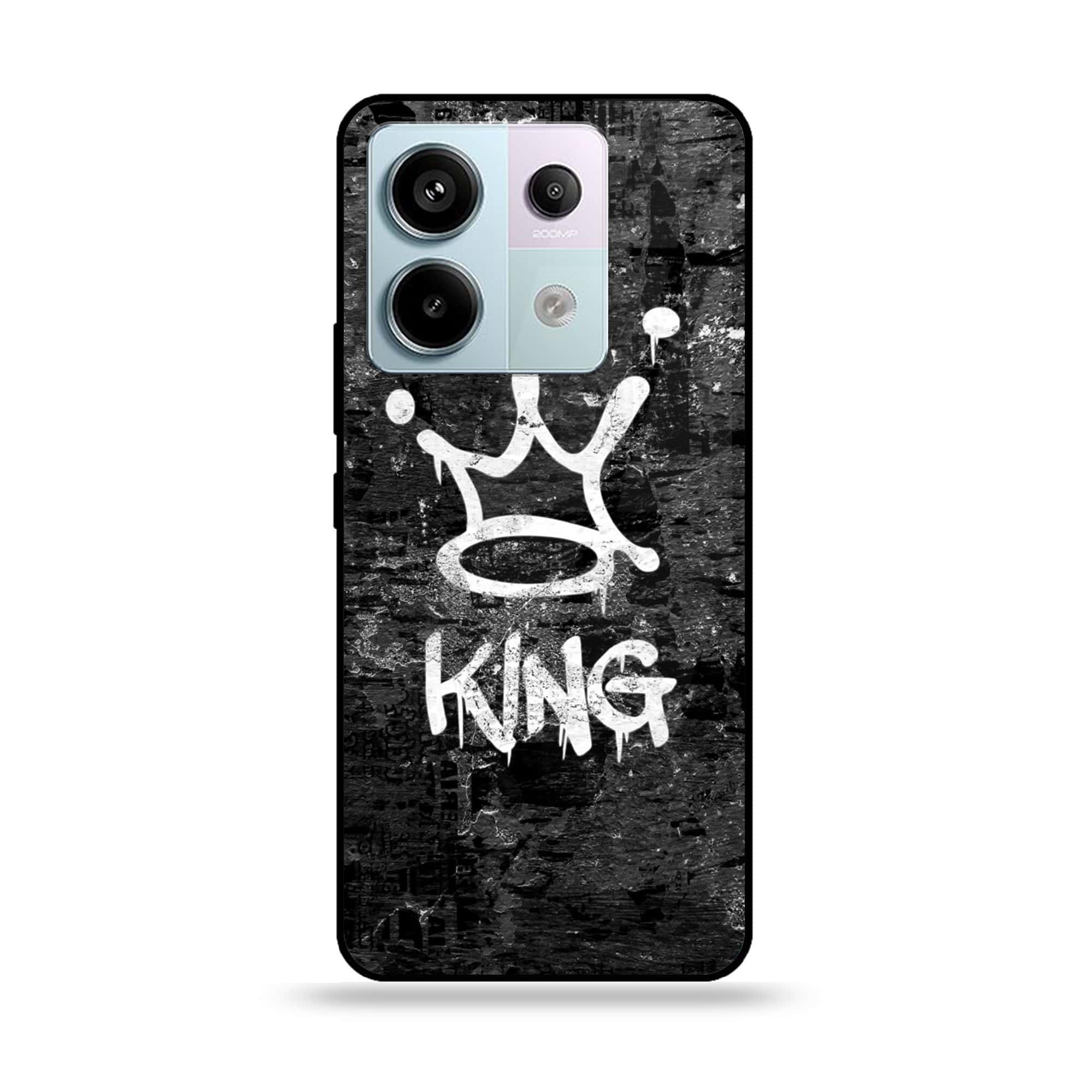 Redmi Note 13 - King Series V 2.0 - Premium Metal Printed soft Bumper shock Proof Case