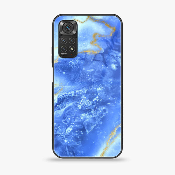 Xiaomi Redmi Note 11 Pro / Redmi Note 12 Pro -  Blue Marble 2.0  Design 2 Premium Metal Printed soft Bumper shock Proof Case  CS-31326