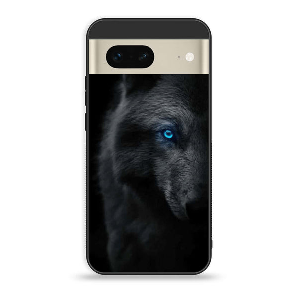 Google Pixel 7 - Black Art Design 8- Premium Printed Glass soft Bumper shock Proof Case CS-26410