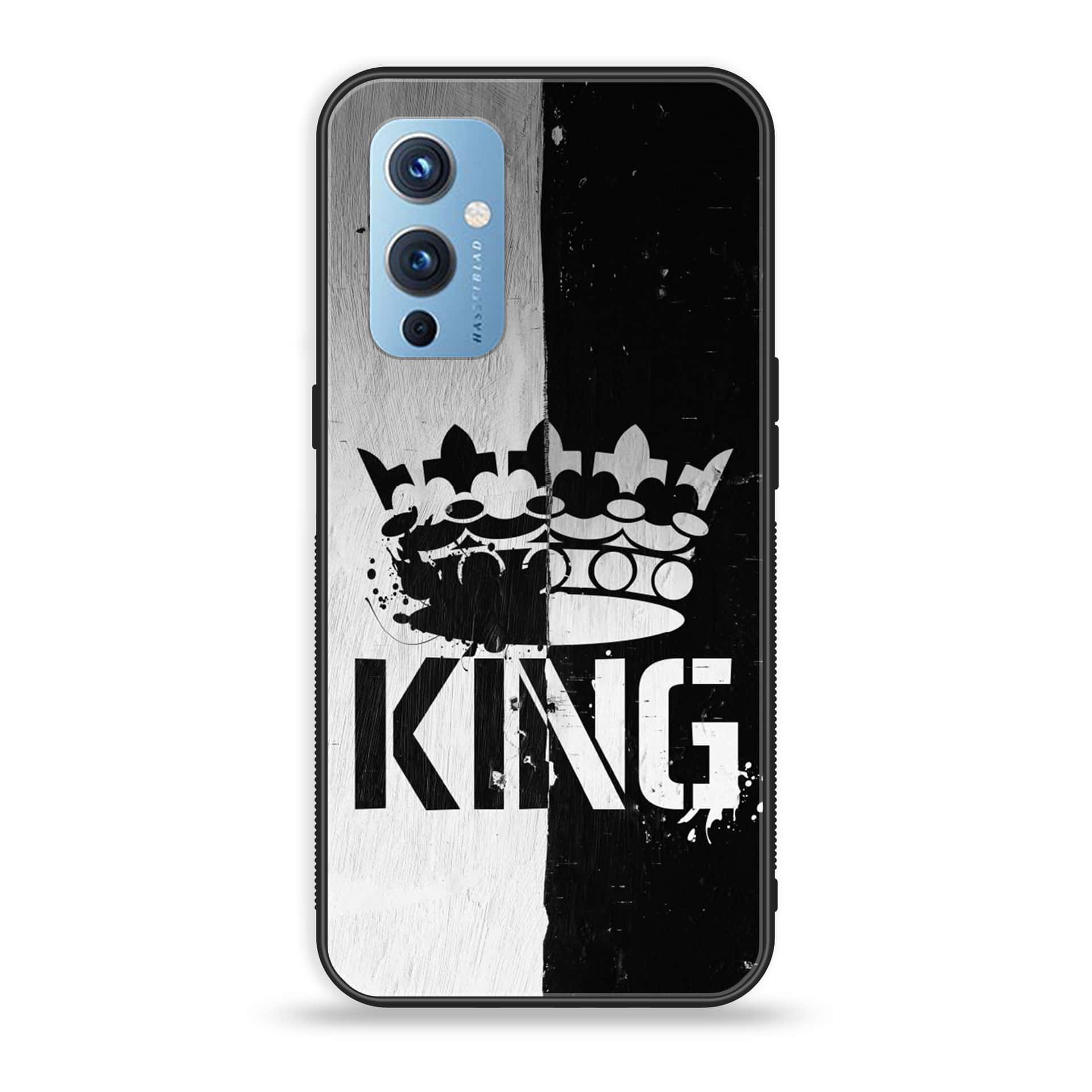 OnePlus 9 - King Series - Premium Printed Glass soft Bumper shock Proof Case