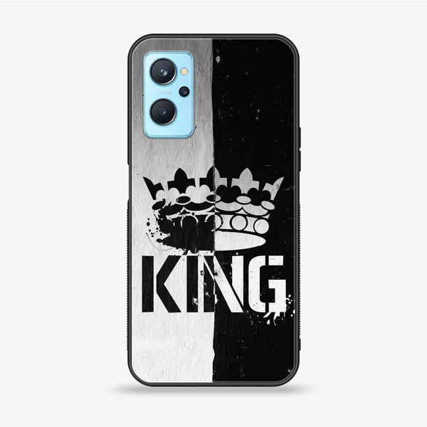 Realme 9i - King Series V 2.0  design 7 - Premium Printed Glass soft Bumper shock Proof Case  CS-18925