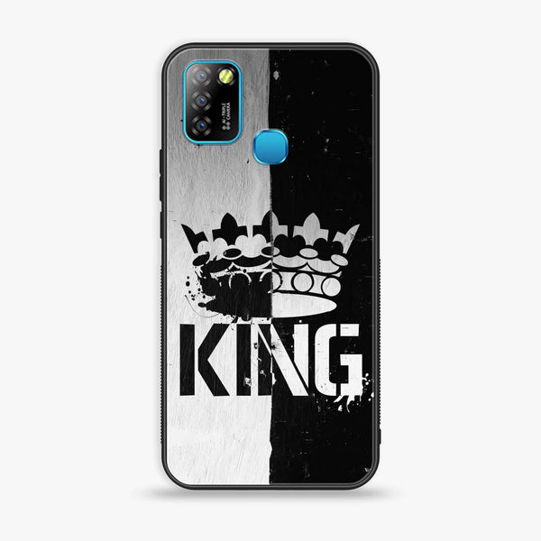 Infinix Smart 5- King Design 7 V2.0 - Premium Printed Glass soft Bumper shock Proof Case CS-8751