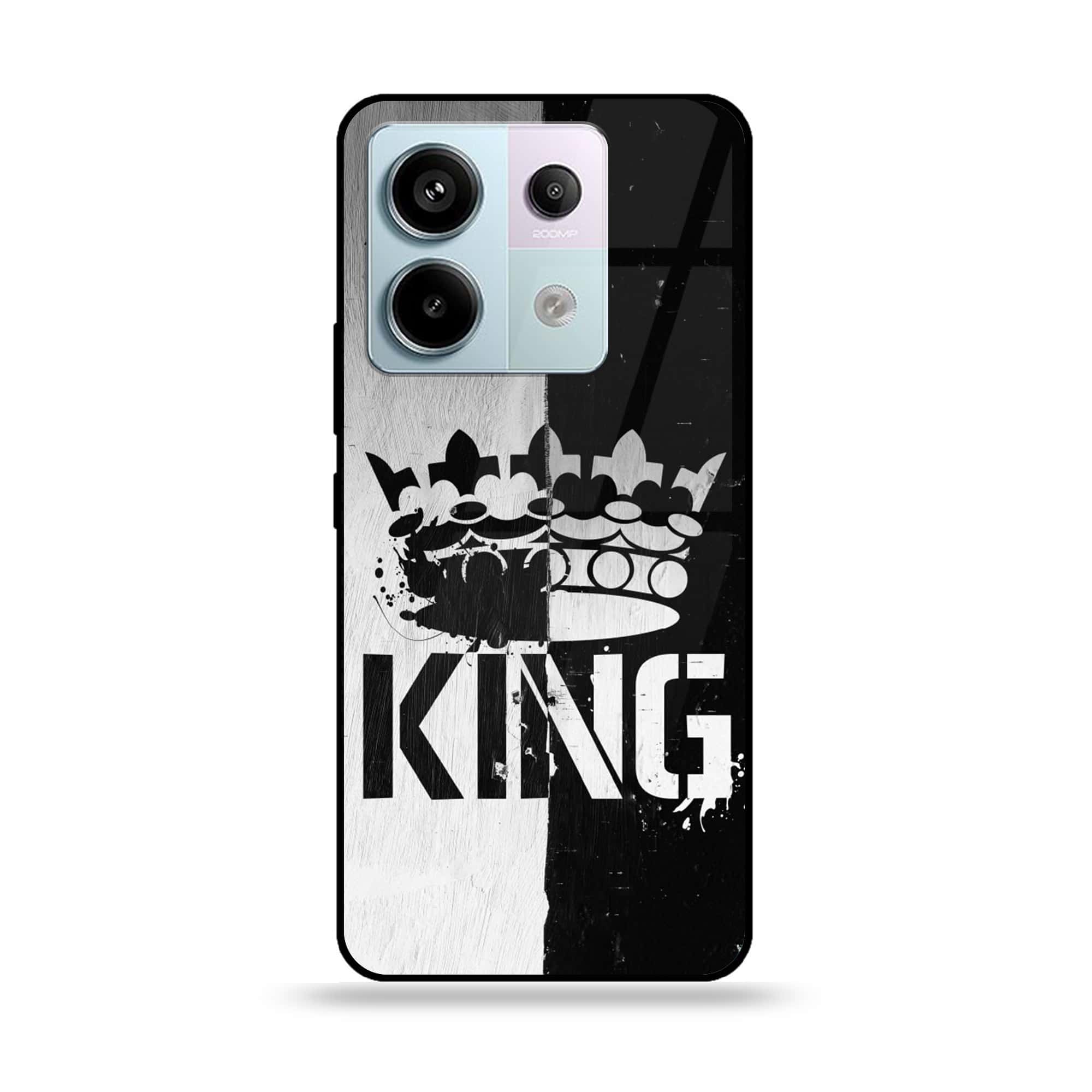 Redmi Note 13 - King Series V 2.0 - Premium Metal Printed soft Bumper shock Proof Case