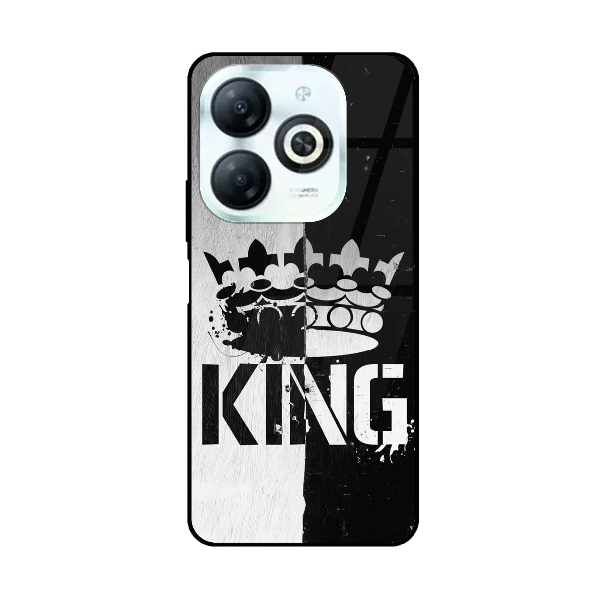 Tecno Spark 20 - King Series V 2.0 - Premium Printed Glass soft Bumper shock Proof Case