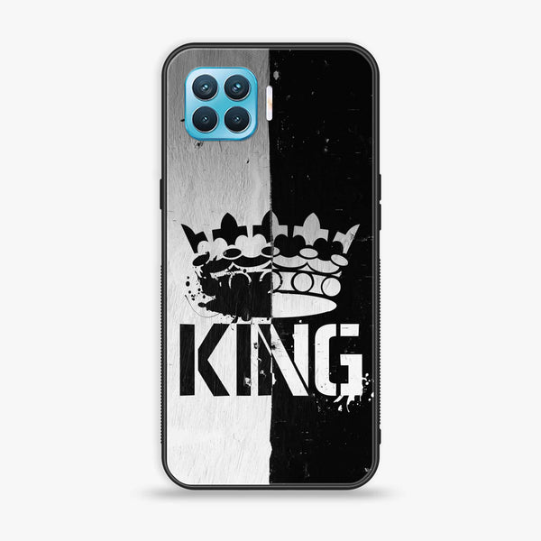 Oppo F17 Pro/A93 - King V 2.0 Design 7 - Premium Printed Glass soft Bumper shock Proof Case CS-10923