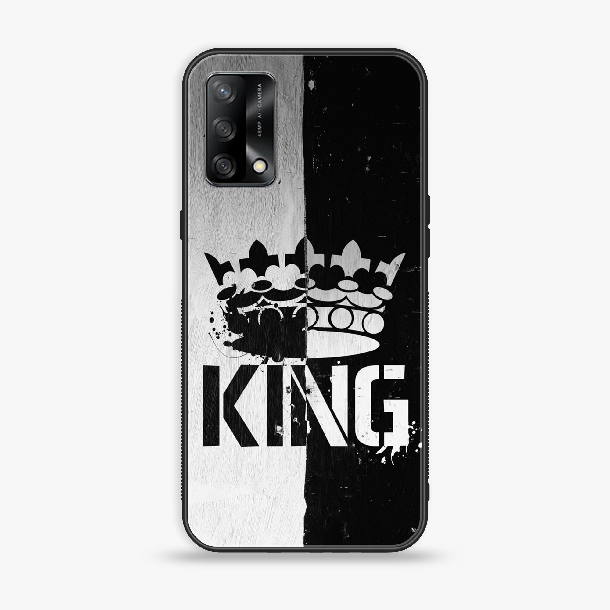 Oppo F19s - King Series V 2.0 Series - Premium Metal Printed soft Bumper shock Proof Case