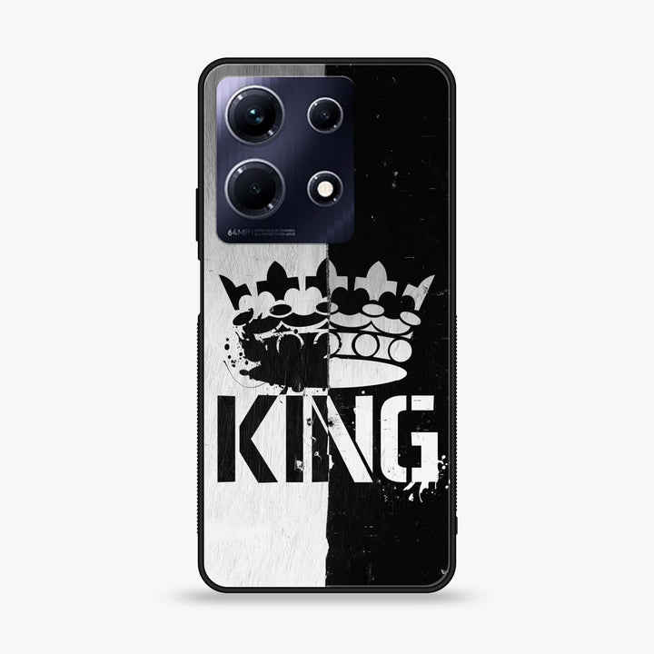 Infinix Note 30 - King Series V 2.0 Design 7 - Premium Printed Glass soft Bumper shock Proof Case