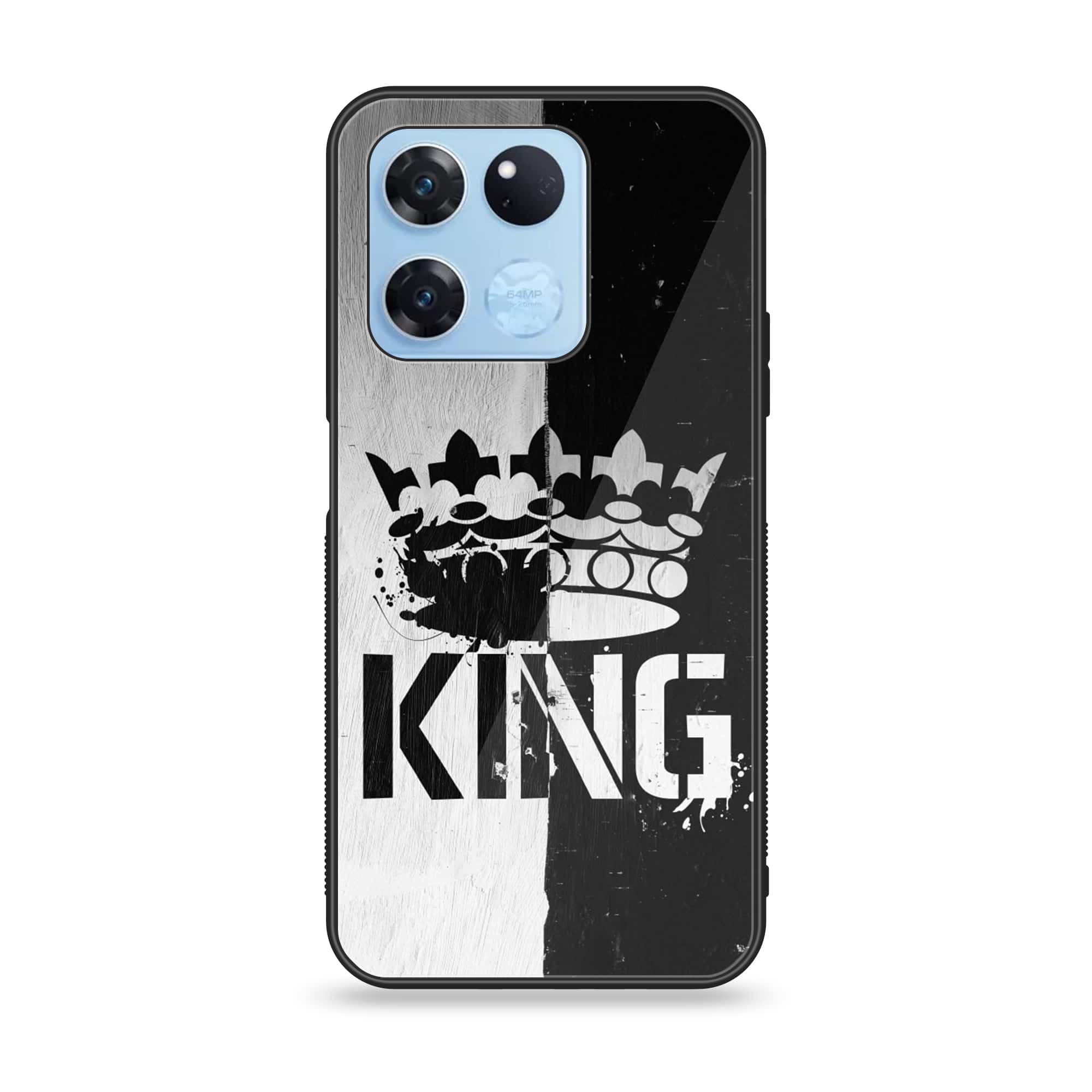 OnePlus Ace Racing - King Series V 2.0 - Premium Printed Glass soft Bumper shock Proof Case