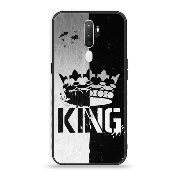 Oppo A5/A9 2020 - King V2.0 Design 7 - Premium Printed Glass soft Bumper shock Proof Case CS-23073