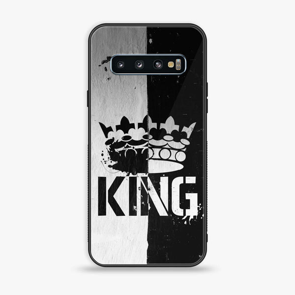 Samsung Galaxy S10 - King V 2.0 Design 7 - Premium Printed Glass soft Bumper shock Proof Case CS-23124