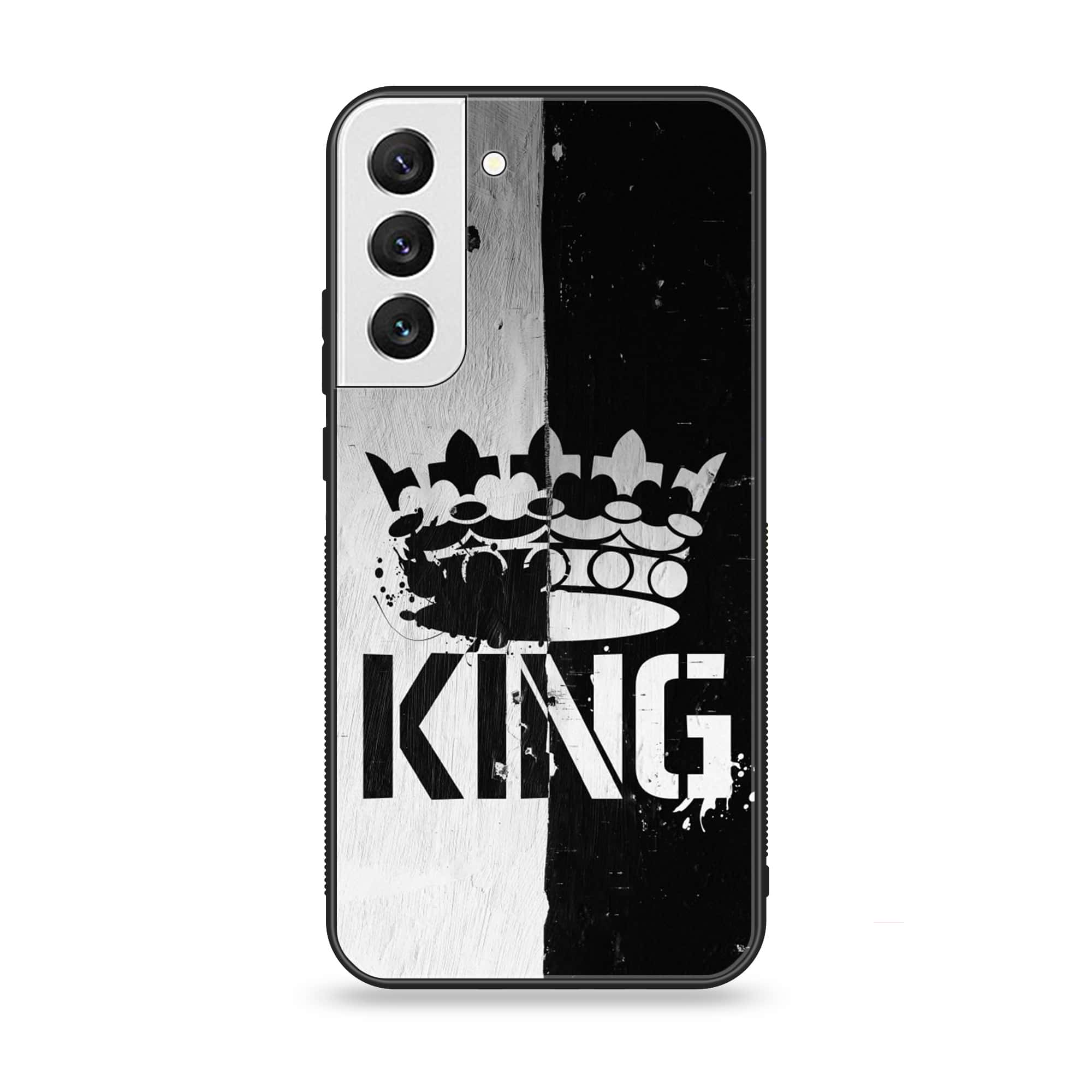 Samsung Galaxy S21 FE - King Series V2.0 - Premium Printed Glass soft Bumper shock Proof Case