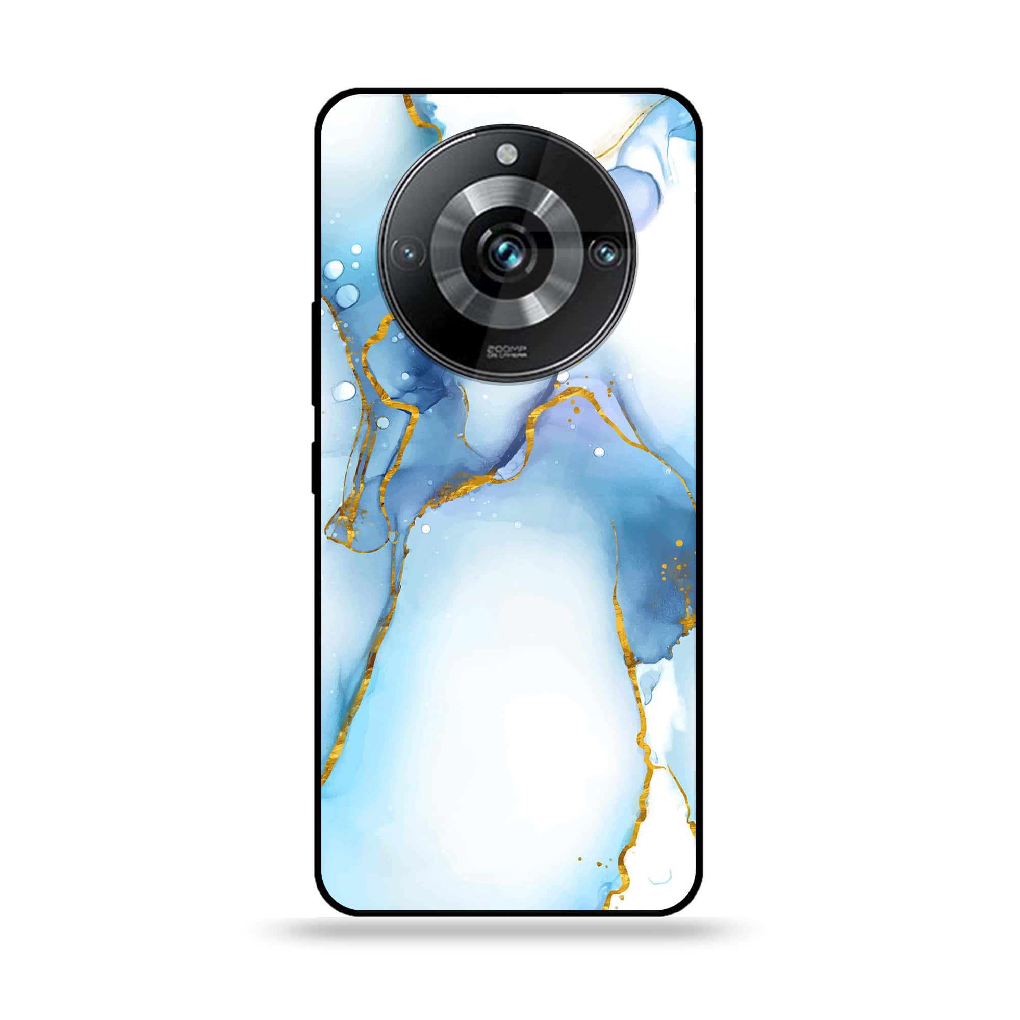 Realme 11 Pro Plus - Blue Marble Series V 2.0 - Premium Printed Glass soft Bumper shock Proof Case