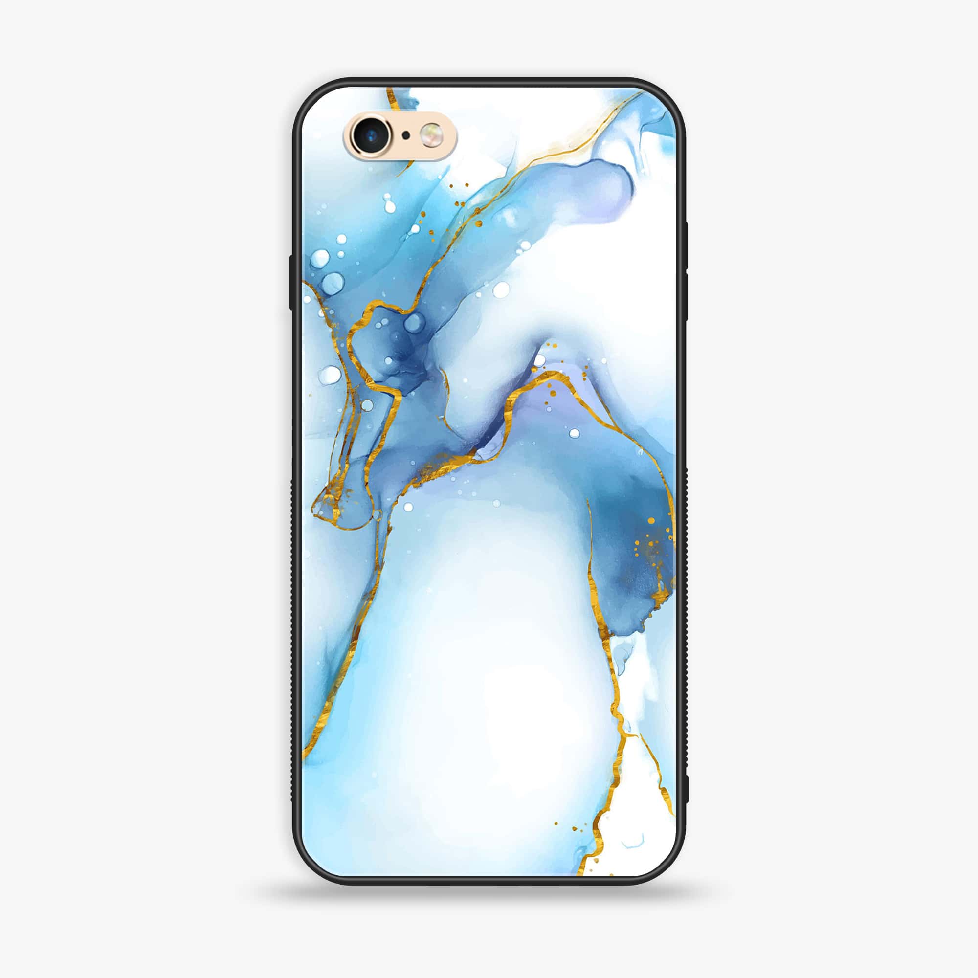 iPhone 6 - Blue Marble Series V 2.0 - Premium Printed Glass soft Bumper shock Proof Case