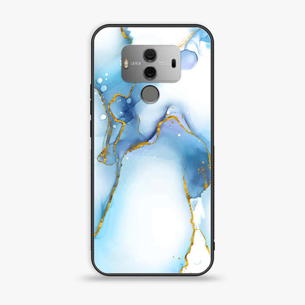Huawei Mate 10 - Blue Marble Series V 2.0 Design 6 - Premium Printed Glass soft Bumper shock Proof Case  CS-36001