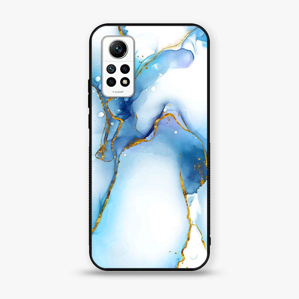 Xiaomi Redmi Note 12 Pro - Blue Marble Series V 2.0 - Premium Printed Glass soft Bumper shock Proof Case