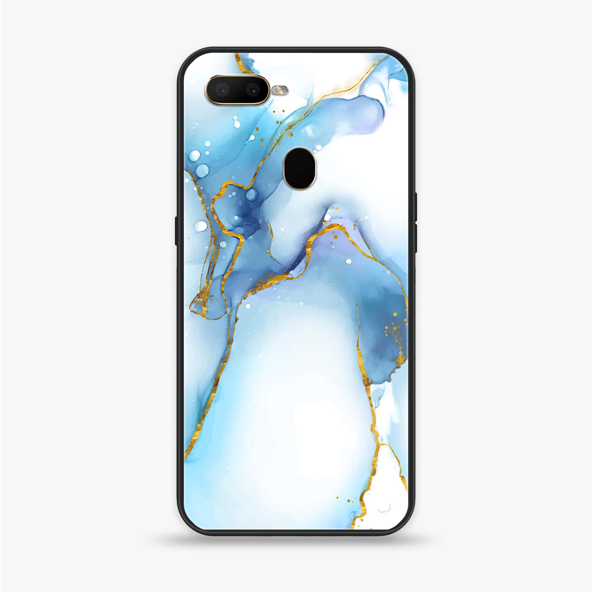 Oppo A12  - Blue Marble Series V 2.0 - Premium Printed soft Bumper shock Proof Case