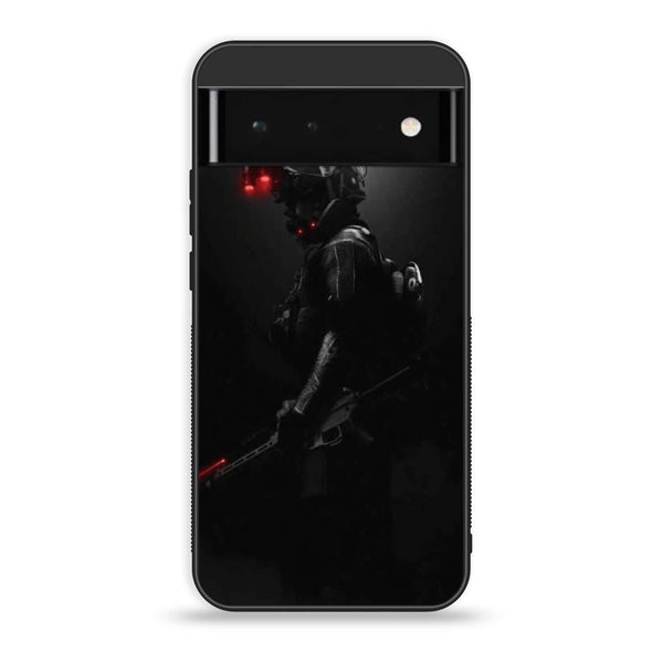 Google Pixel 6 Pro-Black Art Design 9  - Premium Metal Printed soft Bumper Shock Proof Case CS-36317