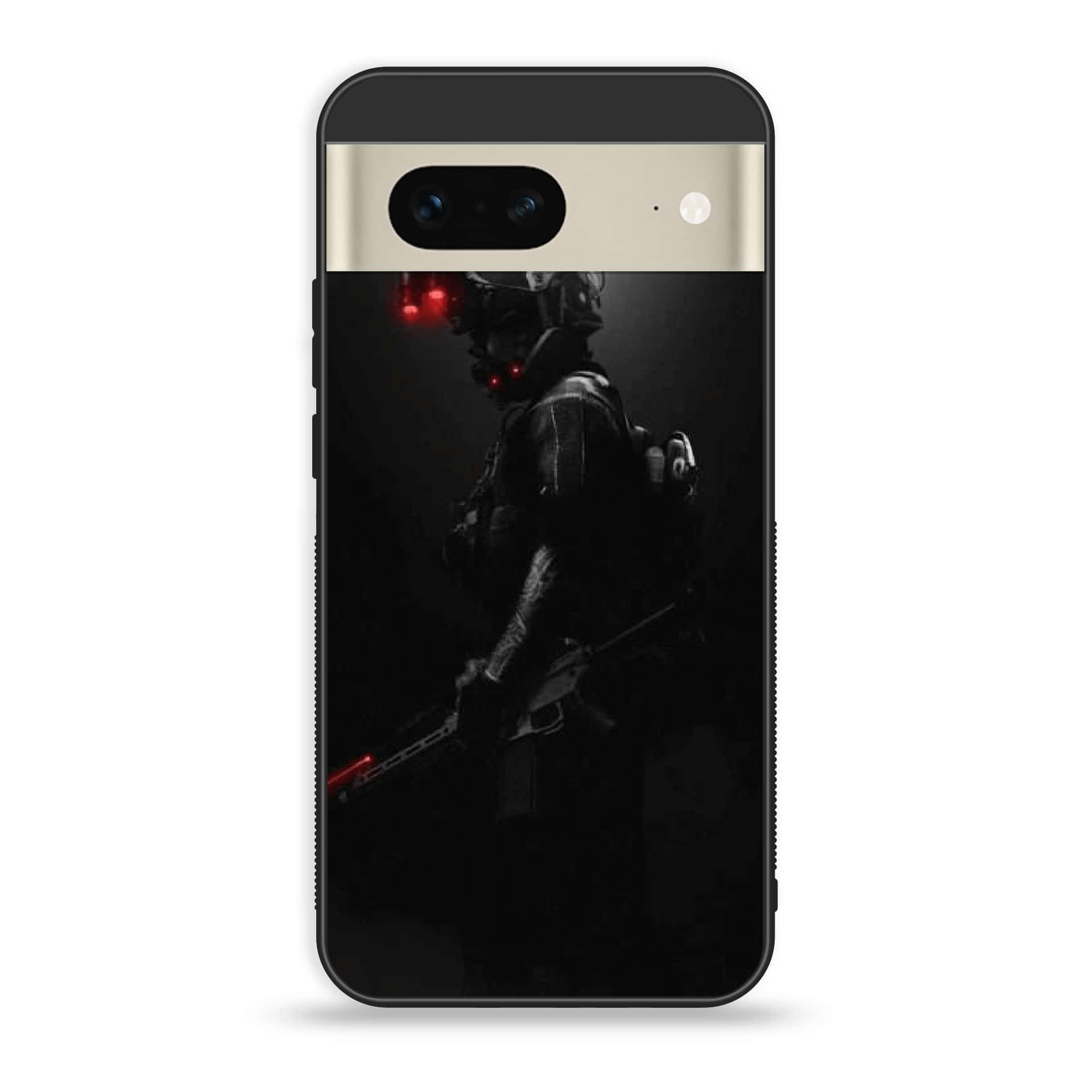 Google Pixel 7a  - Black Art Series - Premium Printed soft Bumper Shock Proof Case