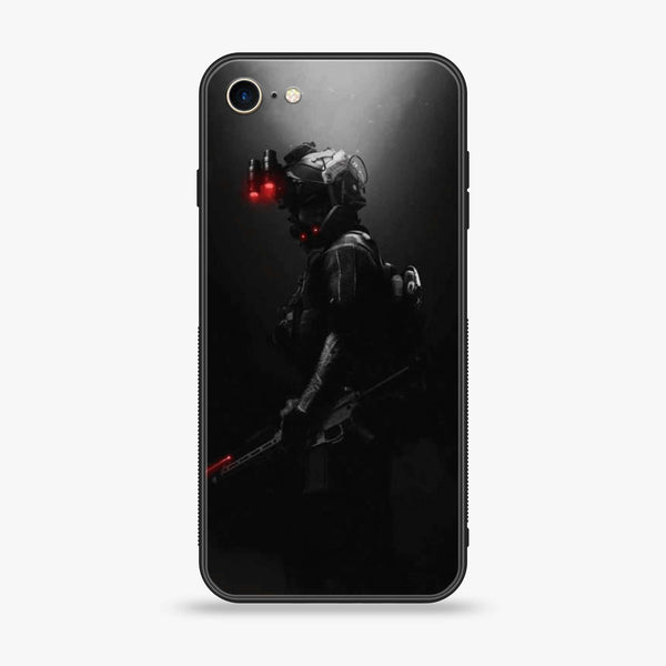 iPhone 6Plus - Black Art  Design 9 - Premium Printed Glass soft Bumper shock Proof Case CS-20948