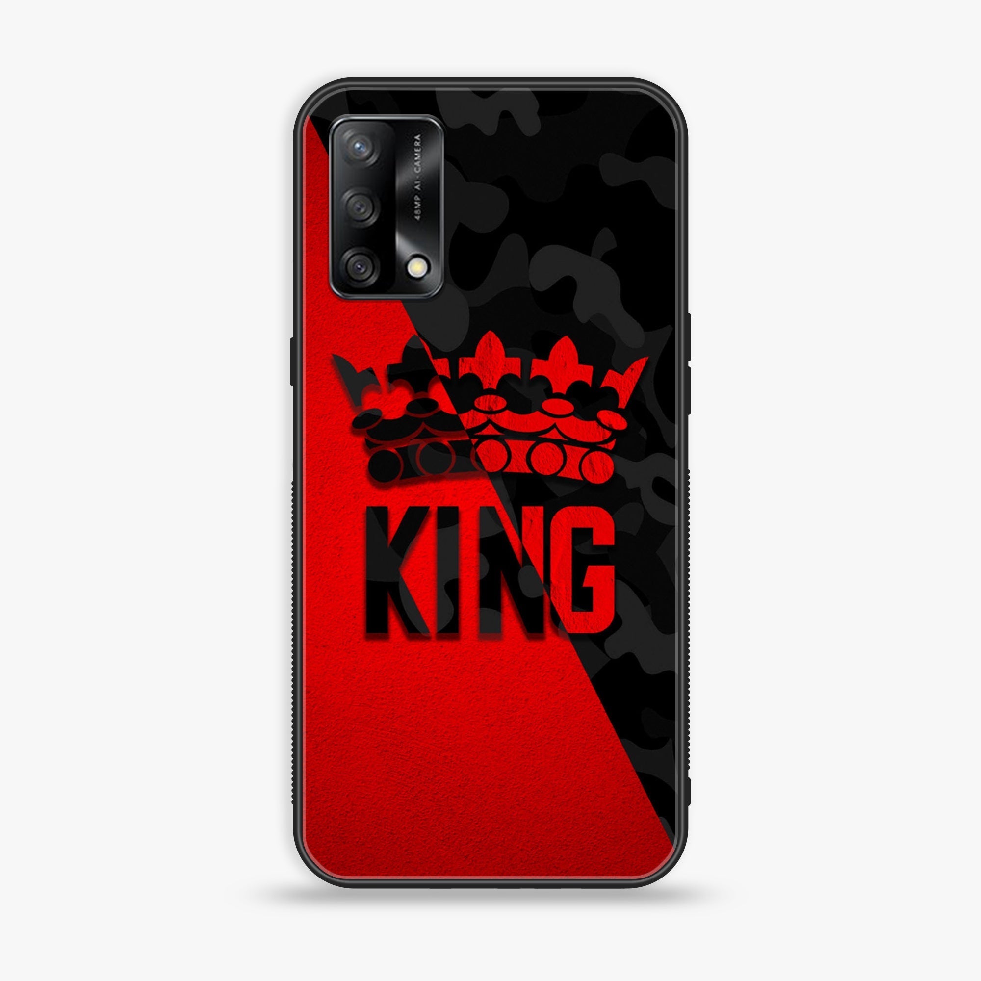 Oppo F19s - King Series V 2.0 Series - Premium Metal Printed soft Bumper shock Proof Case