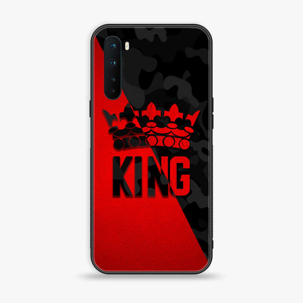 OnePlus Nord - King Series V 2.0 Design 6  - Premium Printed Glass soft Bumper shock Proof Case  CS-27651