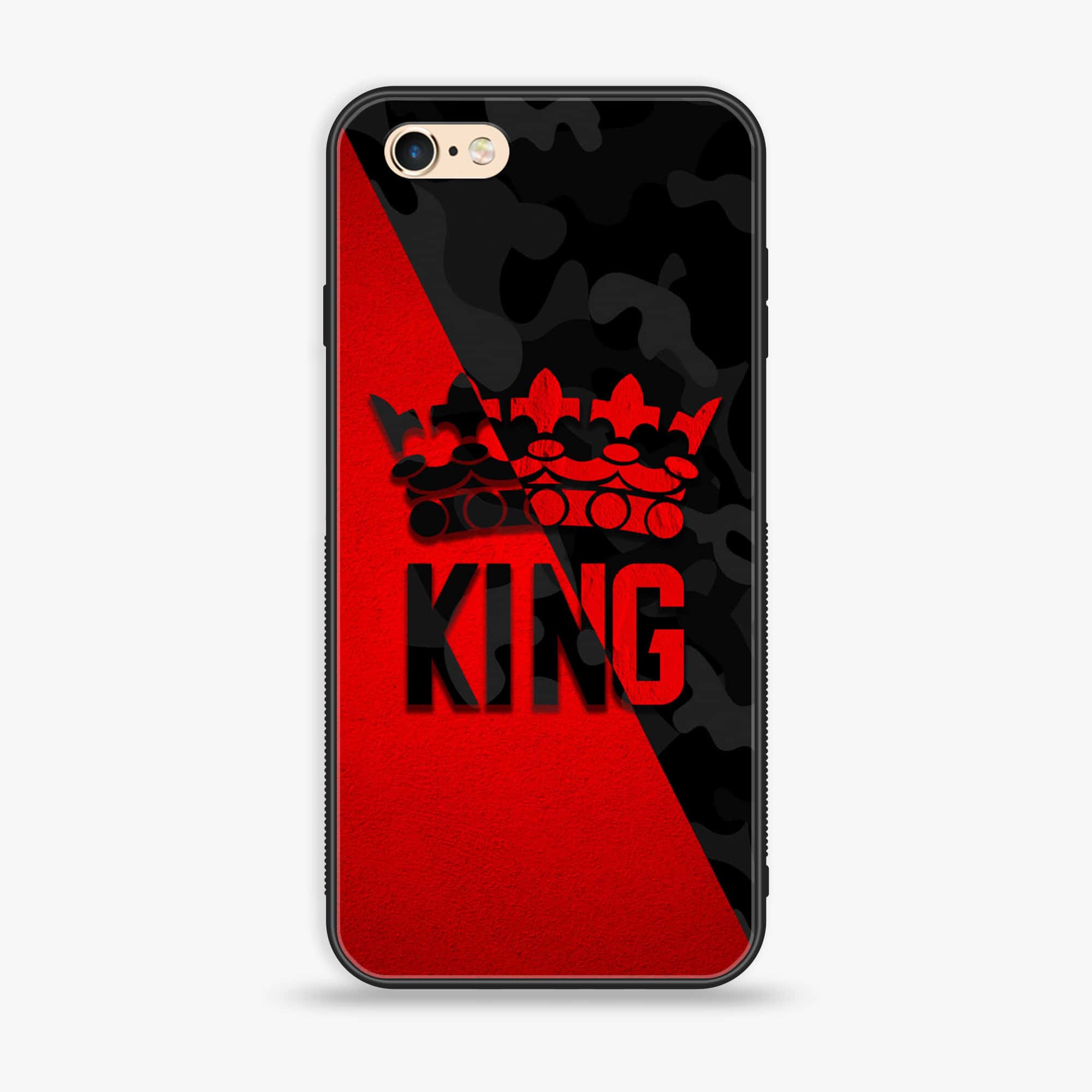 iPhone 6 - King Series V 2.0 - Premium Printed Glass soft Bumper shock Proof Case