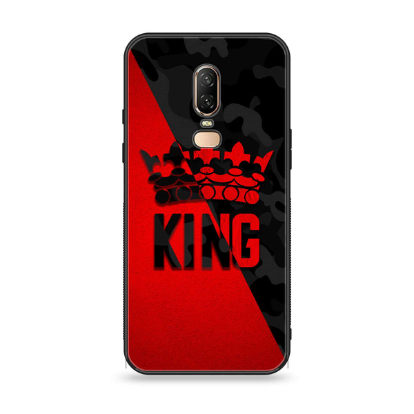 OnePlus 6 - King Design 6 V 2.0 - Premium Printed Glass soft Bumper shock Proof Case CS-17887