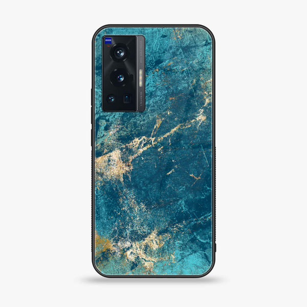 Vivo X70 Pro - Blue Marble Series V 2.0  Design 9 - Premium Metal Printed soft Bumper shock Proof Case CS-31993