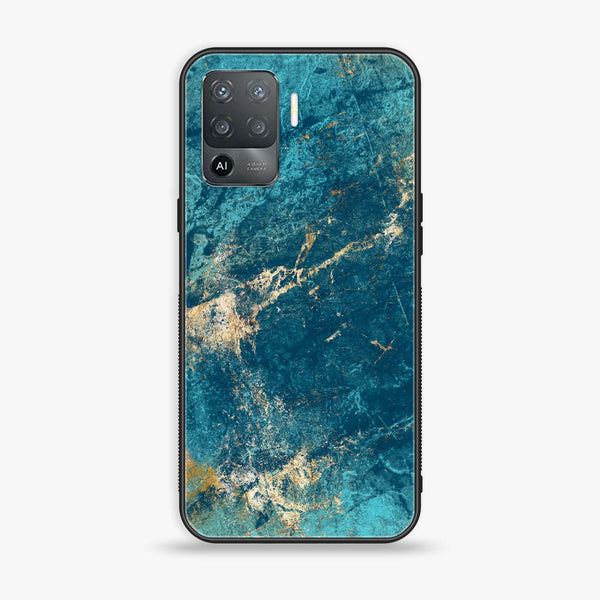 Oppo F19 Pro - Blue Marble V 2.0 Design 9 - Premium Printed Glass soft Bumper shock Proof Case CS-22385