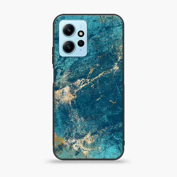 Xiaomi Redmi Note 12 - Blue Marble V 2.0 Design 9 - Premium Printed Glass soft Bumper shock Proof Case CS-19219