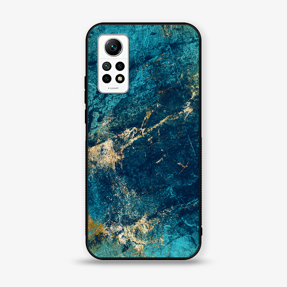 Xiaomi Redmi Note 12 Pro 4G - Blue Marble Series V 2.0 - Premium Printed Glass soft Bumper shock Proof Case