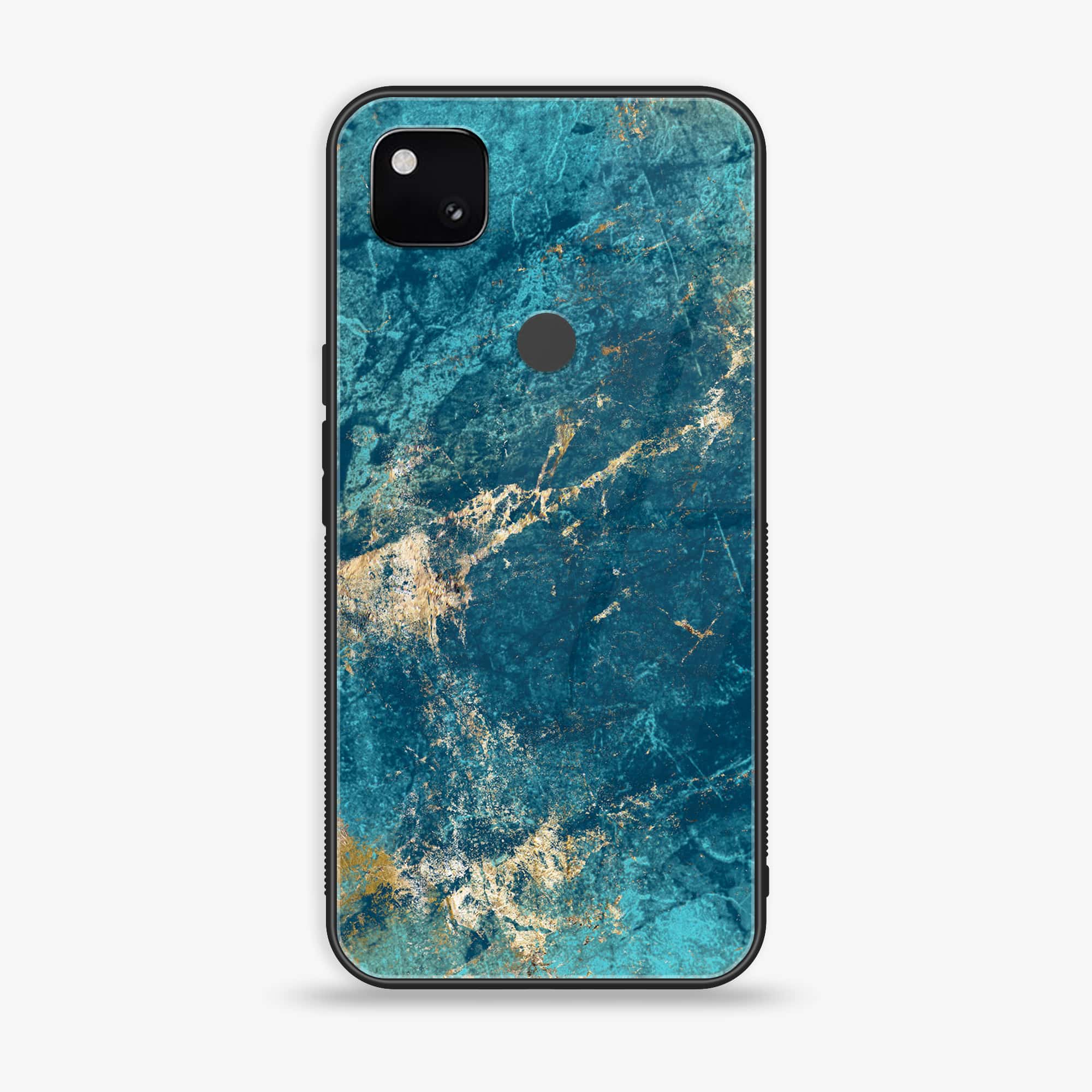 Google Pixel 4A 4G - Blue Marble Series V 2.0 - Premium Metal Printed soft Bumper Shock Proof Case