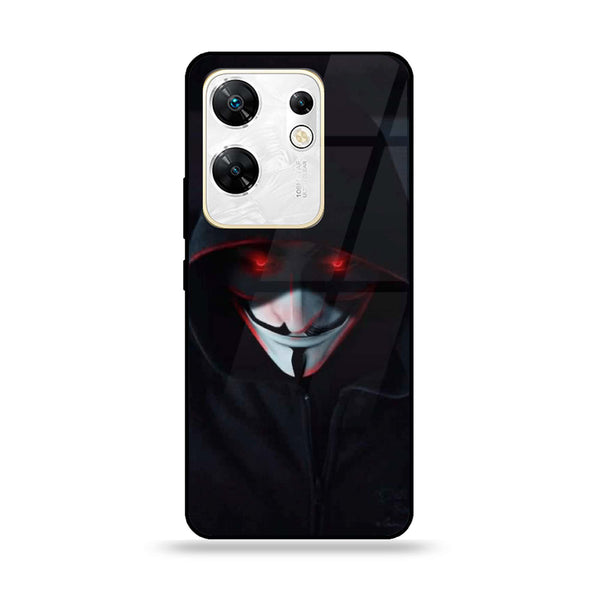 Infinix Zero 30 4G - Black Art Design 10  - Premium Printed Glass soft Bumper shock Proof Case CS-15948 CS-17780