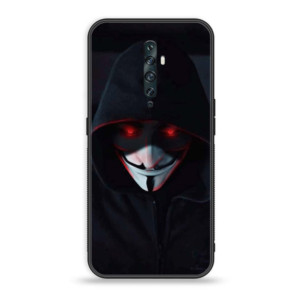 Oppo Reno 2Z - Black Art Design 10 - Premium Printed Glass soft Bumper shock Proof Case  CS-37816