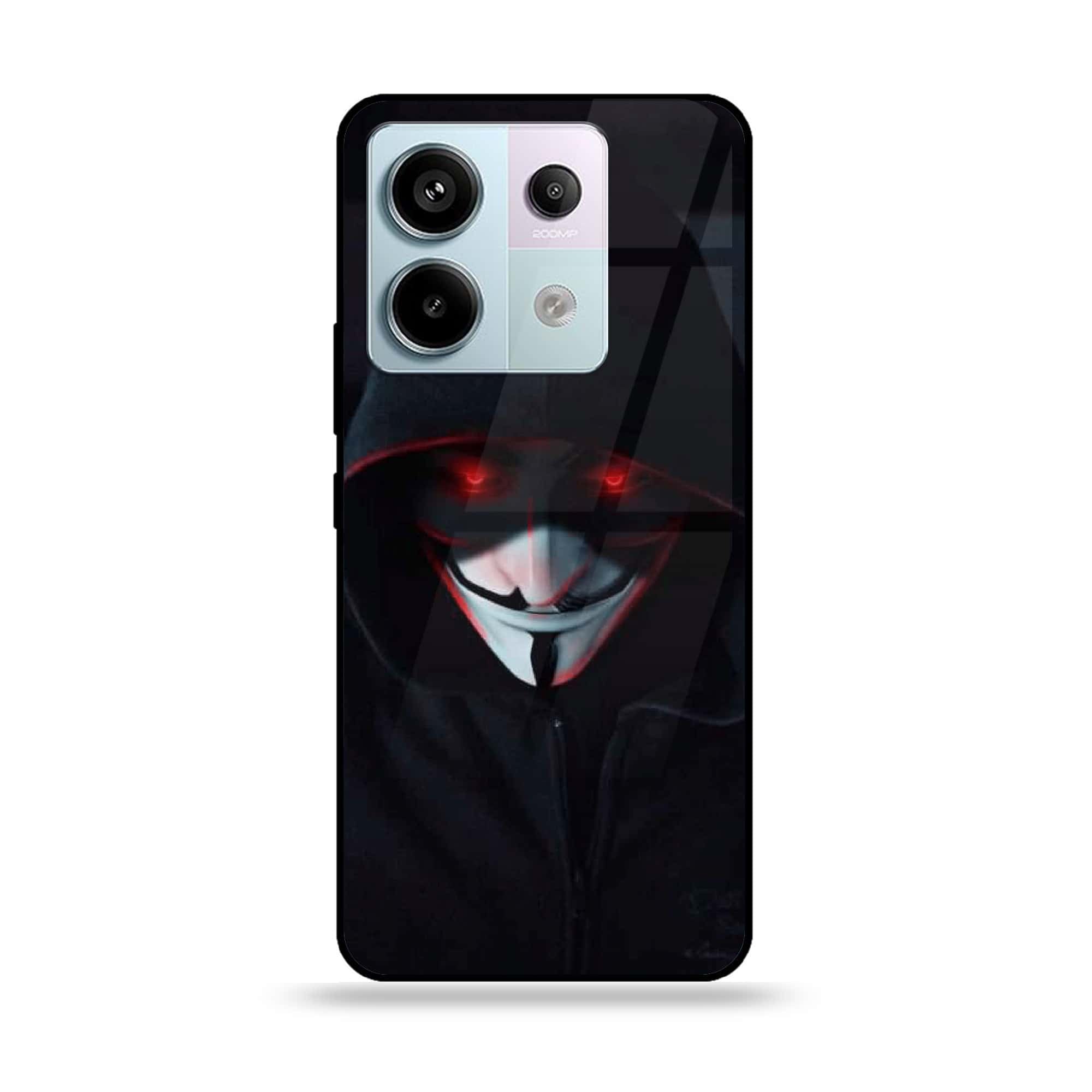 Redmi Note 13 - Black Art Series - Premium Metal Printed soft Bumper shock Proof Case