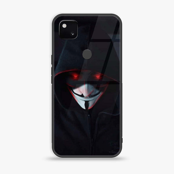Google Pixel 4A 4G - Black Art Design 10- Premium Metal Printed soft Bumper Shock Proof Case CS-11411 CS-15252