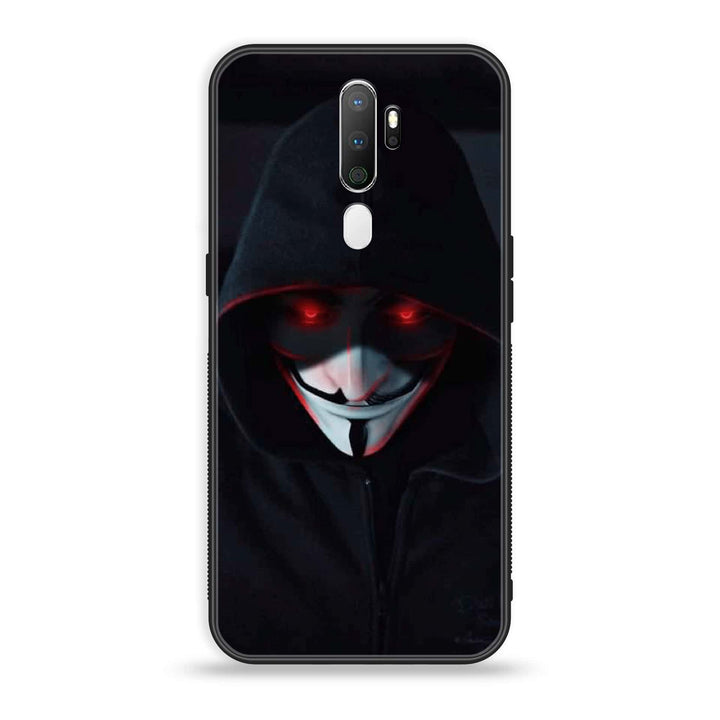 Oppo A9 2020 / OPPO A5 2020   Black Art Design 10 Premium Printed Glass soft Bumper shock Proof Case CS-26628 CS-30677