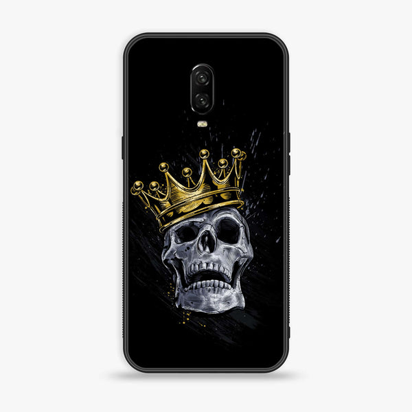 OnePlus 6T - King Series V 2.0 Design 5- Premium Printed Glass soft Bumper shock Proof Case CS-10662