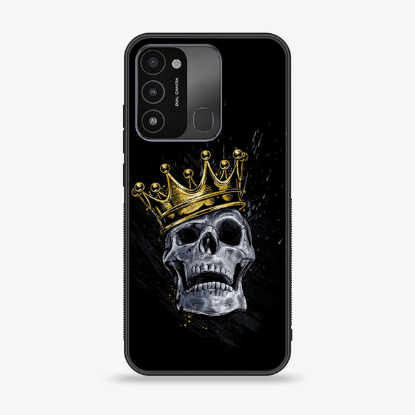 Tecno Spark Go 2022/Tecno Spark 8C  King Design 5 V 2.0 Premium Metal  Printed soft Bumper shock Proof Case CS-37547